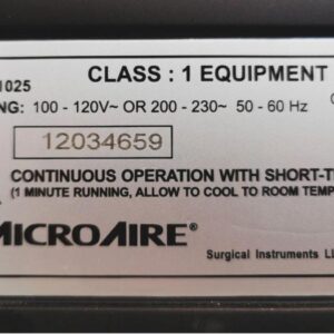 Used MICROAIRE 1025