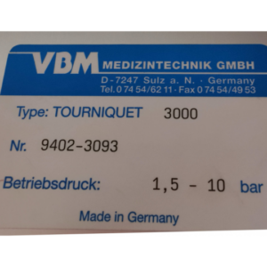 Torniquete - VBM Medical Technology - Torniquete 3000