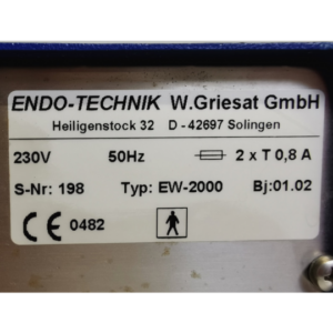 Reinigungs- und Desinfektionsgerät - WG Endo Technology - Endo-Washer 2000